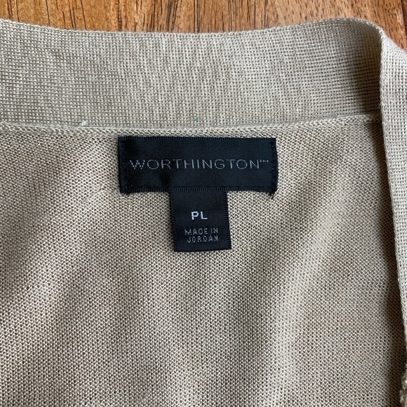 Worthington Open Front Short Cardigan - Picture 2 of 3